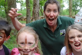 Pupils at forest school