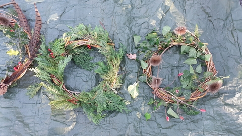 Foraged wreaths