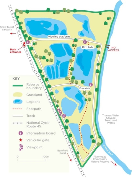 Map of Swindon Lagoons