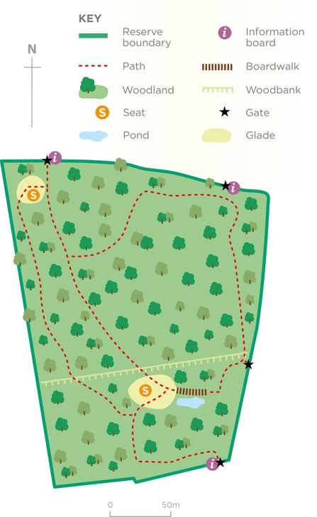 Vincients Wood Map and Key 2024