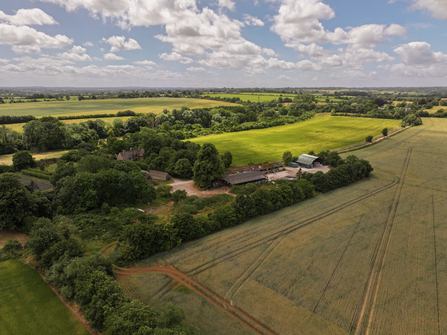 Aerial view of Great Chalfield